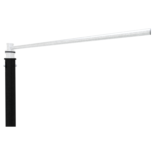 Flag pole SET | made of steel | steel pole, RAL9005